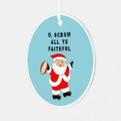 Speciaal geschenk voor Rugby Holiday Metalen Ornament (Voorkant links)