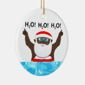 Speciaal geschenk Zwemveiling Keramisch Ornament (Rechts)