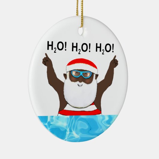 Speciaal geschenk Zwemveiling Keramisch Ornament (Rechts)