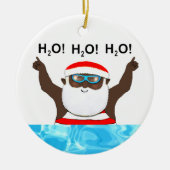 Speciaal geschenk Zwemveiling Keramisch Ornament (Voorkant)