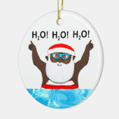 Speciaal geschenk Zwemveiling Keramisch Ornament (Links)