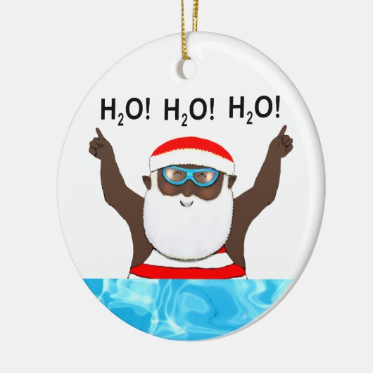 Speciaal geschenk Zwemveiling Keramisch Ornament (Links)