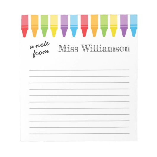 Speciaal geschenken voor de waardering van de lera notitieblok (Voorkant)