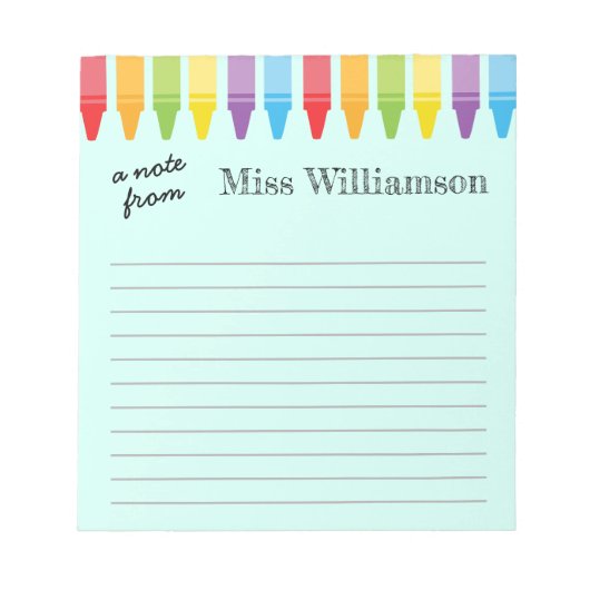 Speciaal geschenken voor de waardering van de lera notitieblok (Voorkant)