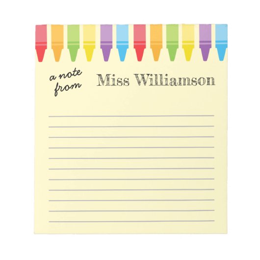 Speciaal geschenken voor de waardering van de lera notitieblok (Voorkant)