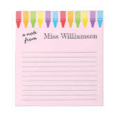 Speciaal geschenken voor de waardering van de lera notitieblok (Voorkant)