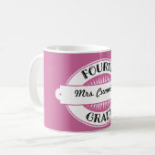 Speciaal geschenken voor docenten van de vierde gr koffiemok (Voorkant links)