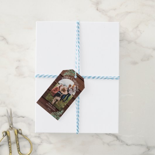 Speciaal geschetst Label voor kerstcadeautjes Cadeaulabel (Met Touw)