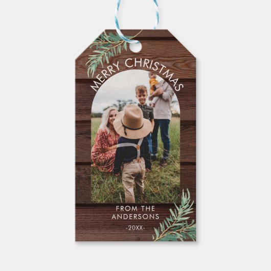 Speciaal geschetst Label voor kerstcadeautjes Cadeaulabel (Voorkant)