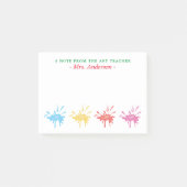 Speciaal geschilderde kunstleraar post-it® notes (Voorkant)