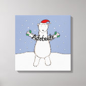 Speciaal geschreeuw voor kerstmis Beer Canvas Afdruk (Voorkant)