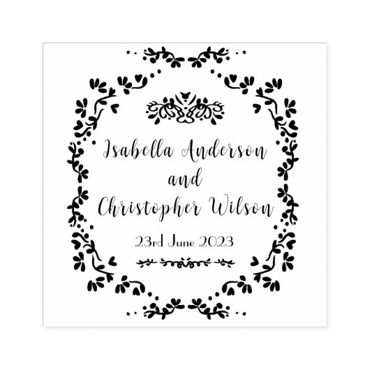 Speciaal geschreven teksten Romantic Wood Art Stam Rubberstempel (Afrduk)