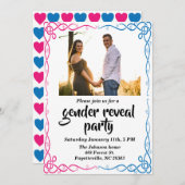 Speciaal geslacht onthullen partijfoto Uitnodiging (Voorkant / Achterkant)