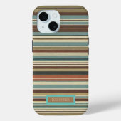 Speciaal gestreept Case-Mate iPhone case (Achterkant)
