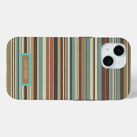 Speciaal gestreept Case-Mate iPhone case (Achterkant (horizontaal))