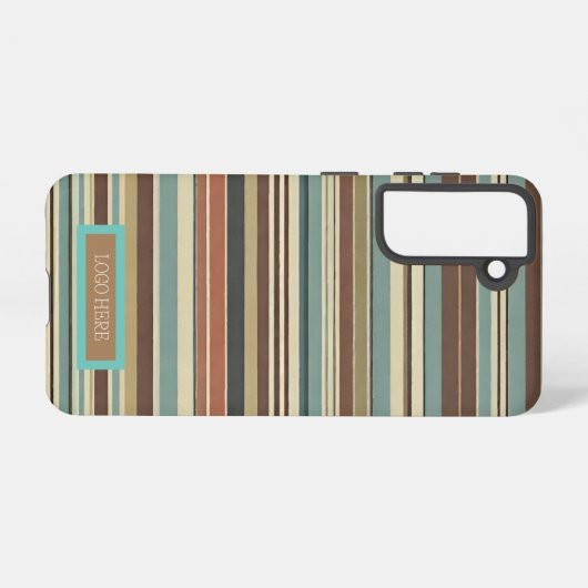 Speciaal gestreept samsung galaxy hoesje (Achterkant horizontaal)