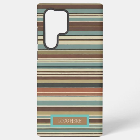 Speciaal gestreept samsung galaxy hoesje (Achterkant)