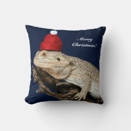 Speciaal getrokken drakenhagedis - Santa Hat Kussen