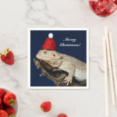 Speciaal getrokken drakenhagedis - Santa Hat Servet (Insitu)
