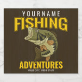 Speciaal Geviste avonturiervissen Bier Etiket (Enkel label)