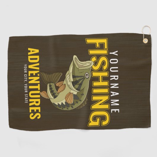 Speciaal Geviste avonturiervissen Golfhanddoek (Horizontaal)