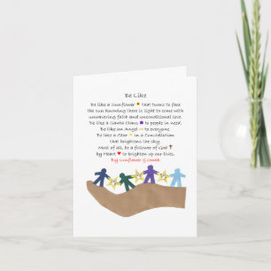 Speciaal gevouwen Wenskaart Kaart