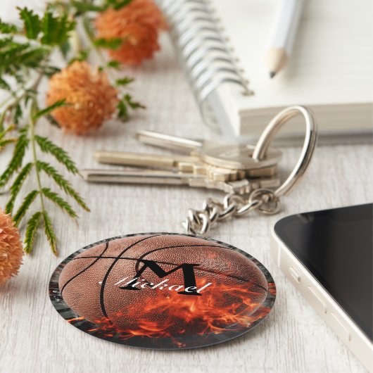 Speciaal gevriesdroogde Basketball Sleutelhanger (Zijkant)