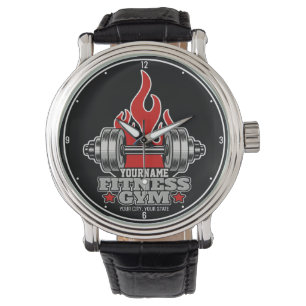 Speciaal gewicht Liften Dumbbell Fitness Gym L Horloge