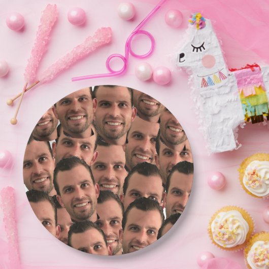 Speciaal gezichtsveld Afbeelding Unieke foto geboo Papieren Bordje (Feest)