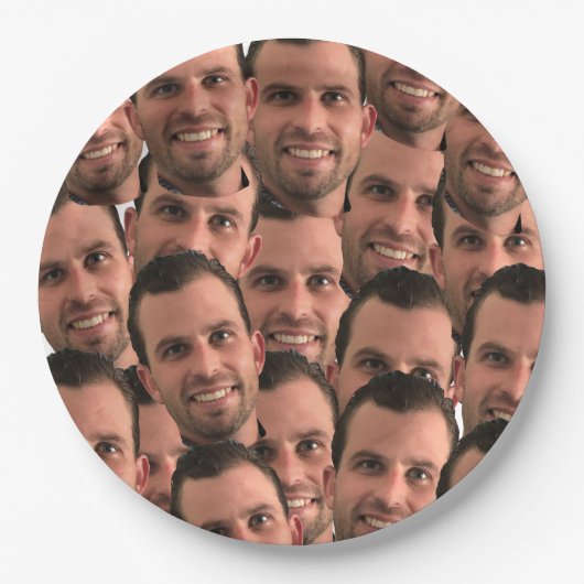 Speciaal gezichtsveld Afbeelding Unieke foto geboo Papieren Bordje (Voorkant)