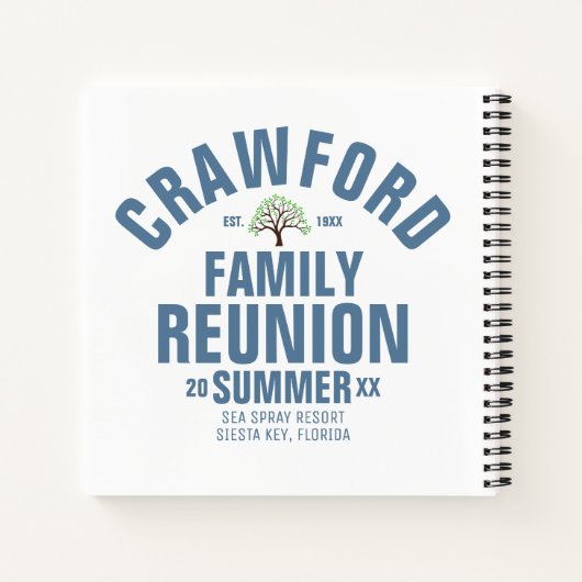 Speciaal gezinshereniger — spiraal notebook notitieboek (Achterkant)