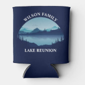 Speciaal gezinshereniging blauw lakkender blikjeskoeler (Voorkant)