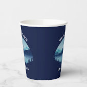 Speciaal gezinshereniging blauw lakkender papieren bekers (Links)