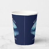 Speciaal gezinshereniging blauw lakkender papieren bekers (Rechts)