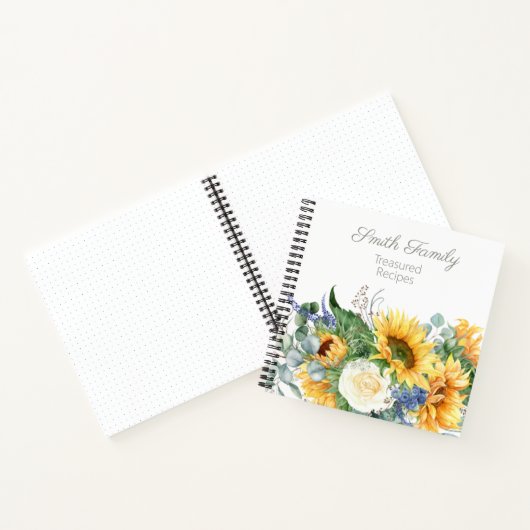 Speciaal gezinshereniging Recipes Cookbook - zonne Notitieboek (Binnen)