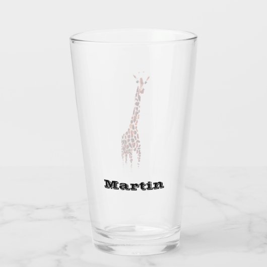 Speciaal Giraffe Glas (Achterkant)