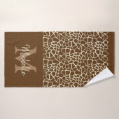 Speciaal Giraffe Patroon Monogram Fitness Yoga Badhanddoek (Badhanddoek)