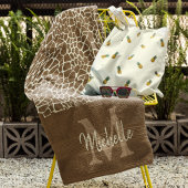 Speciaal Giraffe Patroon Monogram Fitness Yoga Badhanddoek