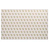 Speciaal Girly Capybara Pattern op lichtroze Stof (Yard (91,4 cm))