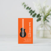 Speciaal gitarist Oranje Zest Musicus Visitekaartje (Staand voorkant)