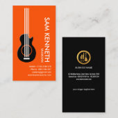 Speciaal gitarist Oranje Zest Musicus Visitekaartje (Voorkant / Achterkant)