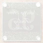 Speciaal glamoureus gepersonaliseerd onderzetter 9 (Achterkant)