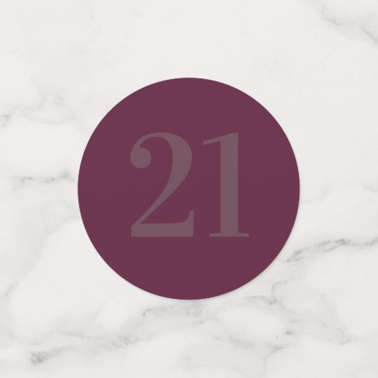 Speciaal glamoureus tabelconfetti 21st confetti (Kleine voorkant)