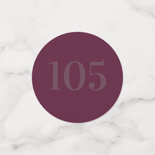 Speciaal glamoureus tafelconfetti 105th confetti (Kleine voorkant)