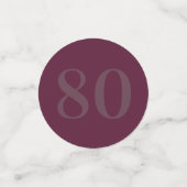 Speciaal glamoureus tafelconfetti 80th confetti (Kleine voorkant)