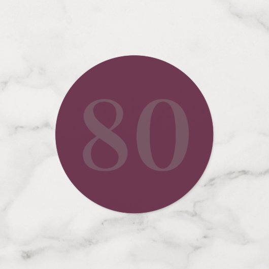 Speciaal glamoureus tafelconfetti 80th confetti (Kleine voorkant)