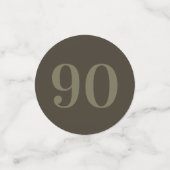 Speciaal glamoureus tafelconfetti 90th confetti (Kleine voorkant)