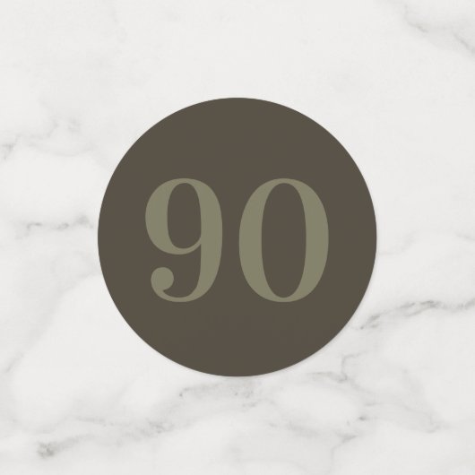 Speciaal glamoureus tafelconfetti 90th confetti (Kleine voorkant)