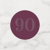 Speciaal glamoureus tafelconfetti 90th confetti (Kleine voorkant)