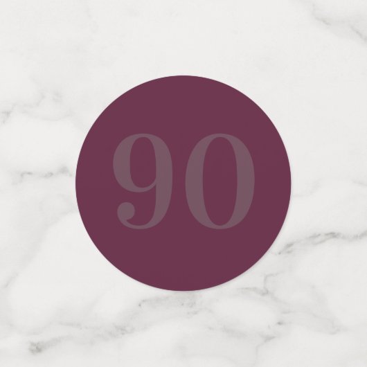 Speciaal glamoureus tafelconfetti 90th confetti (Kleine voorkant)